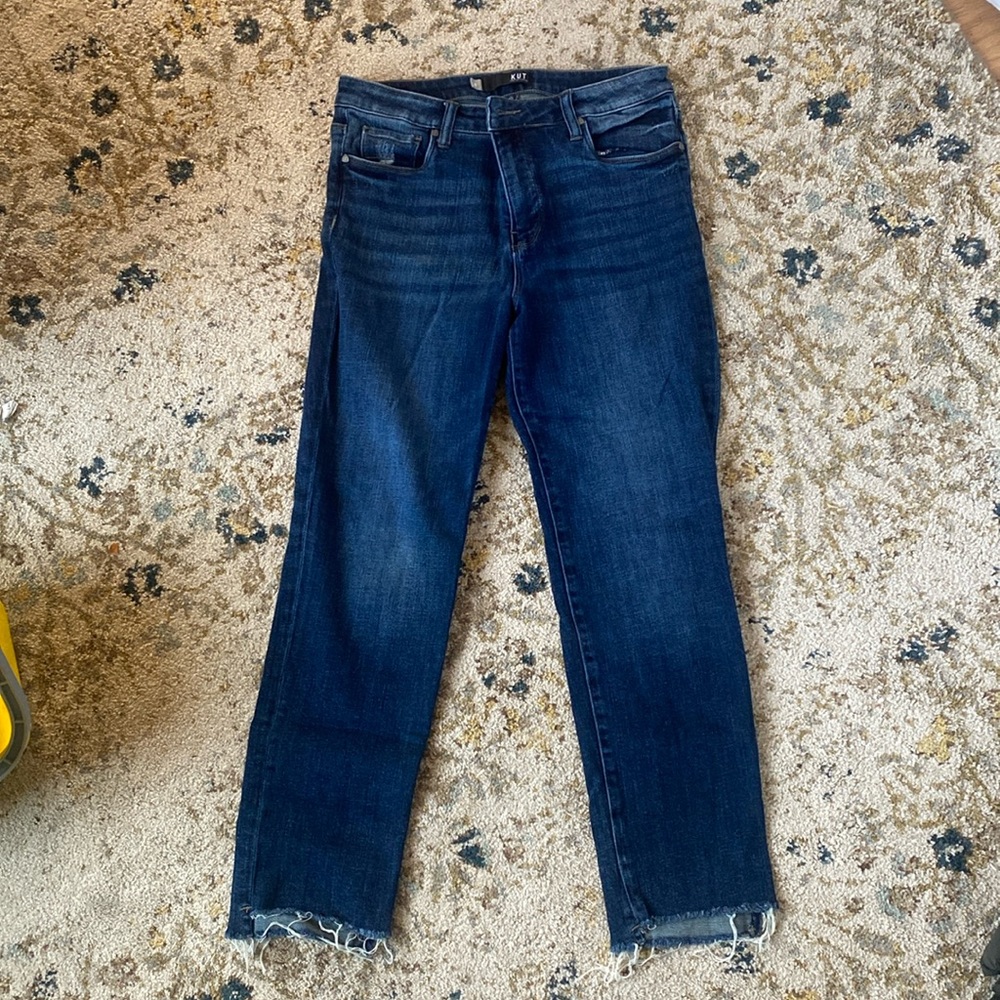 KUT Reese fab an skinny straight leg jeans